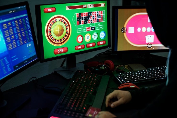 Antarmuka rekening virtual rpgame dengan saldo dan riwayat transaksi